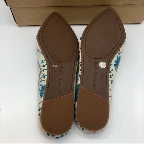 NIB Lucky Brand BARBORA Flat Mule Floral Slides - Picture 8 of 11